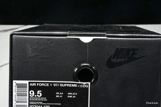  Garcons Nike  1 Low Shirt Supreme Comme des 923044-100  Force Air 0712